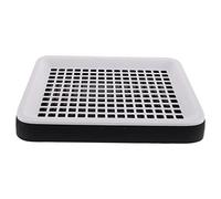 GALPADA Caja de Arena para Conejos y Cobayas Diseño Alto de Valla, Material PP Resistente y Red Inferior Gruesa, Fácil de Instalar y Evita Que Las Patas Se Queden Atrapadas
