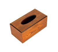 GALPADA Caja de Madera para servilleta Cajas de Tejidos toallitas Soporte de Tejido Resistente al Desgaste Porta pañuelos Antiguo Marrón Claro