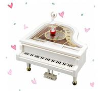 GALPADA Caja De Música De Piano Creativa y Hermosa Caja De Música con Figura De Niña Danza para Escritorio
