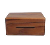GALPADA Caja de Música DIY de Madera Marrón Manivela para Manualidades y Ocasiones Obsequios, Experiencia Creativa Caja Protectora para Movimiento de 15 Notas