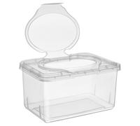 GALPADA Caja de Toallitas Húmedas para Bebés de Polipropileno, Compacta y Multiusos, Tapa Antipolvo, Pack de 3 Piezas para Organización en Baño y Escritorio