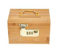 GALPADA Caja Decorativa de Madera Sintética Estilo Retro Diseño Compacto y Fácil de Transportar, Adecuado para Cumpleaños y Navidad