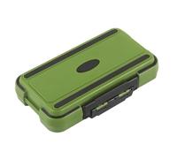 GALPADA Caja Organizadora de Aparejos de Pesca Portátil 30 Compartimentos | ABS y Pp, Tapa Abatible Automática, Verde Grande, para Río y Viaje, para Pescador Principiante