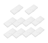 GALPADA Caja Organizadora Rectangular para 12 Cepillos Interdentales Estuche Compacto Transparente Tapa Abatible a Prueba de Polvo Portátil para Viaje y Uso Diario