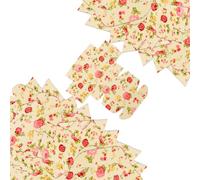 GALPADA Cajas de Papel Kraft para Envolver Jabón y Joyas, 30 Unidades, 6.5x6.5x3 Cm, Color Amarillo Diseño Flor de Peonía, Reutilizables y Fáciles de Montar, Ideales para Fiestas y