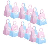 GALPADA Cajas para Revelar el del Ñiño 24 Unidades Estuches Pequeños Papel Dos Colores para Dulces Ideales para Shower Cumpleaños y Fiestas Revelación