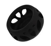 GALPADA Calentador de Tetera de Cerámica Negro Soporte Hueco para Té Estufa para Mantener Caliente Adecuado para Hogar Oficina y Cafeterías Base para Calentar Té y Alimentos