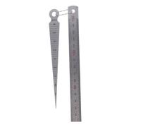 GALPADA Calibre de Soldadura Cónico de Acero Inoxidable, Resistente al Óxido, Ligero y Fácil de Transportar para Mecánica y Pintura, Regla Métrica de Precisión