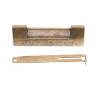 GALPADA Candado Retro Grabado de Antiguo para Caja de Madera Cerradura Vintage con Diseño Tallado Accesorio Decorativo para Maletas y Cofres