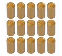GALPADA Cápsulas para Sellado Hermético Termorretráctiles 50 Doradas Boca de, Compatibles Calor de Botellas de Vino para Bodegas y Tiendas de Vino