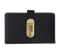 GALPADA Carpeta de Ahorro con Contraseña 3 Dígitos Tamaño Compacto PU Textura Cocodrilo Negro 100 Sobres Transparentes para Organizar Planificador Financiero para Uso Diario y