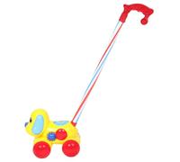 GALPADA Carrito para Juguete para Caminar para pequeños Coche de Bebe bebé Camina detrás del Juguete de Empuje Jugar Cochecito de bebé Juguetes para bebés andadores Metal