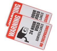 GALPADA Carteles de Advertencia Prohibido el Paso en Hierro para Uso en Casa, Diseño Simple y Llamativo, Paquete de 2 Piezas para Señalización de Seguridad