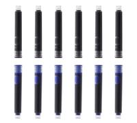 GALPADA Cartuchos de Tinta para Bolígrafos 100 Unidades Tinta Negra Azul Roja Compatible Estándar Internacional para Material de Oficina y Escritura