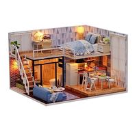 GALPADA Casa Miniatura DIY para Kit de Miniatura de Madera Juguete Manual para Decoración y
