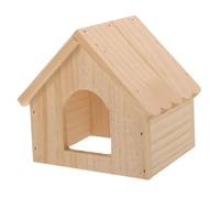 GALPADA Casa para Hámster de Madera Multi Cámara Escondite Resistente Mordeduras Refugio Pequeño para Mascotas como Conejillos de Indias y Jerbos Ambiente Oscuro para Descanso