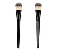 GALPADA Cepillo Aplicador de Mascarilla Facial de Nylon 2 Piezas Negro Pincel para Mascarilla de Barro Herramienta de Belleza para Cuidado del Rostro Uso en Casa y Viaje