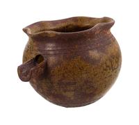 GALPADA Ceramic Waterfall Jar Fountain Spitter Handcrafted Outdoor Circulating Water Fountain For Garden Patio Courtyard Low Maintenance Ceramic Pot with Soothing Flow Fishkeeping Feature