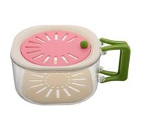 GALPADA Cesta de Drenaje para Frutas con Filtro y Tapa, Escurridor de Alimentos Plegable de Pp, Recipiente Multifuncional para Cocina y Uso Vegetariano