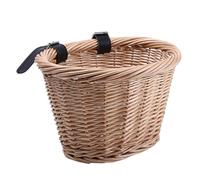 GALPADA Cesta de Ratán Ovalada para Bicicleta Gran Espacio y Fácil de Colocar, Adecuado para Ciclismo al Aire Libre y Almacenamiento de Alimentos Color Aleatorio