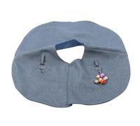 GALPADA Chal Protector para Entrenamiento De Loros y Cacatúas, Antiarañazos y Antimordeduras, Mezcla Algodón y Lino, Talla Grande Azul Gris, Uso para Protección De Hombros y Cuidado De Mascotas