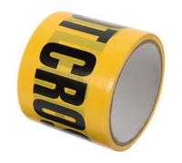 GALPADA Cinta de Barrera para Eventos y Obras, Cinta de Precaución Amarilla y Negra Patrón No Entrar, Adecuado para Señalización y Decoración de Fiestas de Halloween