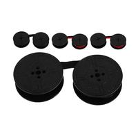 GALPADA Cinta de Máquina de Escribir Vintage Doble Carrete, Tinta Negra y Roja para Máquinas Antiguas, Pack 4 Unidades Compatibles con Modelos Clásicos, Nylon Durable para Oficina