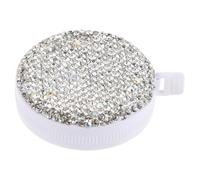 GALPADA Cinta Métrica de Costura Portátil Gemas de Imitación, Mini Herramienta de Medición Redonda para Coser, Fácil de Usar y Multipropósito para Sastrería