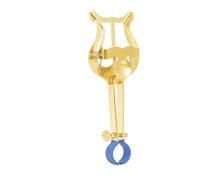 GALPADA Clip Portátil Para Partituras De Trompeta Ajustable, Pinza Ligera De Alta Elasticidad Color Dorado y Azul, Soporte Antideslizante Para Fragmentos De Partitura Interpretación Musical