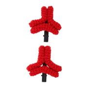 GALPADA Clips de Pelo Rojos Divertidos para Mujeres Pinzas de Lana Creativas con Diseño Ira Accesorios Esenciales para Estilistas para Fiestas y Eventos Festivos