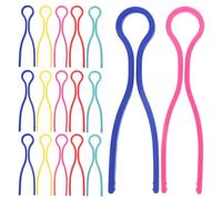GALPADA Clips de Plástico para Portabobinas de Costura, Juego de 100 Piezas Multicolor (verde, Rojo, Rosa, Azul, Amarillo), Sujetadores Flexibles para Organizar Hilos, Evitar Enredos
