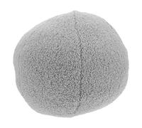 GALPADA Cojín Redondo de Felpa para Sofá y Descanso Diseño Esférico Moderno Gris Glaciar Almohada Decorativa Suave para Sala y Yoga Regalo para Mujer y Embarazadas