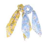 GALPADA Coleteros Elásticos Pañuelos Pelo 2 Piezas Tamaño Grande Cinta De Tela Para Cabello Largo Mujer Uso Diario Accesorios Para Cabello Colores Pastel