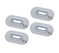 GALPADA Colgador Adhesivo para Pared sin Clavos Tornillo y Tuerca Ajustable, 4 Unidades, Pegatina Reutilizable para Montaje en Paredes de Cal y Azulejo