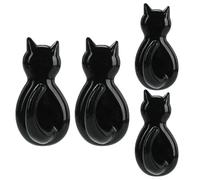 GALPADA Colgadores Adhesivos de Pared Forma de Gato, 4 Unidades, Autoadhesivos sin Taladro, para Colgar Sombreros, Bolsos y Ropa en Baño, Cocina y Dormitorio