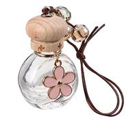 GALPADA Colgante Perfumado para Coche de 6ml en Vidrio y Madera, Ambientador para Interior Diseño Creativo y Elegante para Espejo Retrovisor