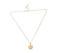 GALPADA Collar Choker Vintage Tarot de Acero Inoxidable con Colgante de Sol de Circonita y Amuleto Turco para Mujer Joyería de para Diario y Eventos