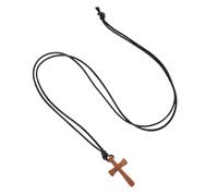 GALPADA Collar de Madera con para Hombres y Mujeres Colgante Religioso de Madera Joyería de Cristiana para Espejo Retrovisor del Coche Accesorio para Parejas