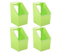 GALPADA Comedero Colgante para Pájaros 4 Piezas Tapa, Caja de Alimentación Verde para Jaulas, Recipiente Multifuncional para Comida y Agua, Contenedor Durable para Palomas y Loros