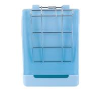 GALPADA Comedero Portátil de Plástico Azul para Conejos y Animales Pequeños Diseño Compacto Adecuado para Alimentar Hierba y Pienso