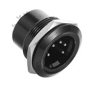 GALPADA Conector XLR Macho de para Montaje Panel Adaptador de Audio Solder Socket para Mezcladores y Amplificadores Diseño Compacto y Portátil Reducción de para Grabaciones y