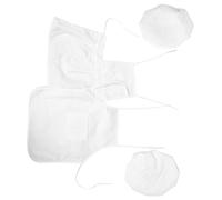 GALPADA Conjunto de Chef Infantil Talla Grande para Niñas 2 Piezas Delantal Ajustable y Gorro de Chef Traje para Sesiones de Fotos Fiestas y Juegos de Cocina para Bebés de 1 a 12
