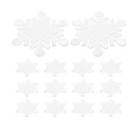 GALPADA Copos de Nieve Bordados Diseño Festivo Blanco 14 Parches Termoadhesivos para Coser y Planchar en Chaquetas y Mochilas para DIY