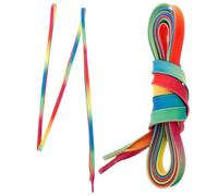 GALPADA Cordones Encerados Planos de Poliéster Impermeables Degradado Arcoíris para Patines de Hockey sobre Hielo, 213 Cm, Accesorios para Zapatos Skate Hombre en Deportes de Equipo