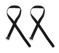 GALPADA Correas de Espuelas Ajustables de Poliéster para Botas de Equitación 1 Par Correas Dentadas Negras para Montar a Caballo Occidental Accesorios Compatibles para Hombres y