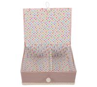 GALPADA Costurero Vintage de Tela Portátil para Costura y Quilting Caja de Alfileres de Costura Segura y Duradera