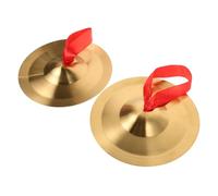 GALPADA Crótalos De Dedo De Aleación De 19 Cm Para Danza Del Vientre, Platillos Metálicos Para Niños y Adultos Banda Ajustable, Instrumento Chino De Mano Para Educación Musical y Actuaciones