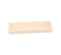 GALPADA Crucible Boat Alumina Semi Round Bottom Experimental Burning Tray Durable Lab Sample Holder For Tube And Electric Furnaces