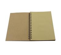 GALPADA Cuaderno Espiral Vintage A5 de Papel Kraft Liviano Páginas Resistentes para Dibujos y Bocetos Adecuado para Estudiantes