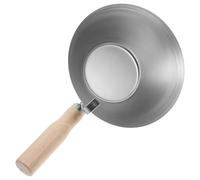 GALPADA Cubeta de Cemento Pequeña con Mango de Madera y Borde Recortado para Paneles de Yeso, Herramienta de Construcción con Agarre Cómodo y Fácil Transporte